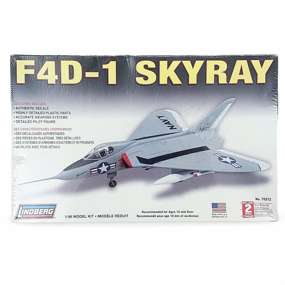 Lindberg Douglas F4D-1 Skyray Model Kit 2007 1/48 US Navy Aircraft No. 70212 NEW
